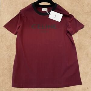 CELINE Women's Black Short Sleeve